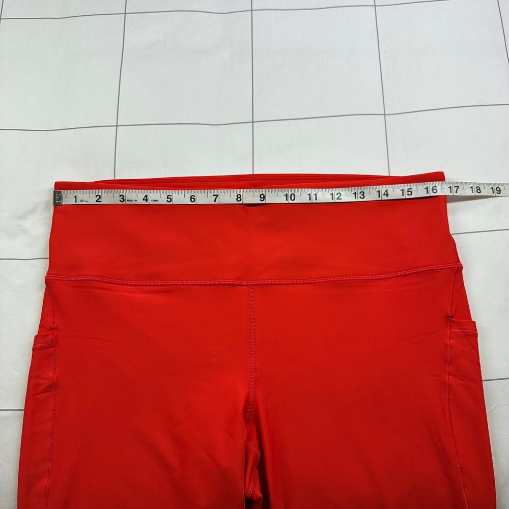 Athleta Leggings Womens 1X Red Interval Stash Pocket 7/8 Workout Gym Sporty Run - Picture 9 of 12